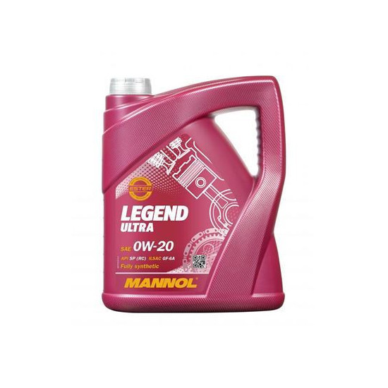 MANNOL CAR ENGINE OIL 0W20 LEGEND ULTRA SN PLUS RC 5 LITERS (7918) (SYNTHETIC)