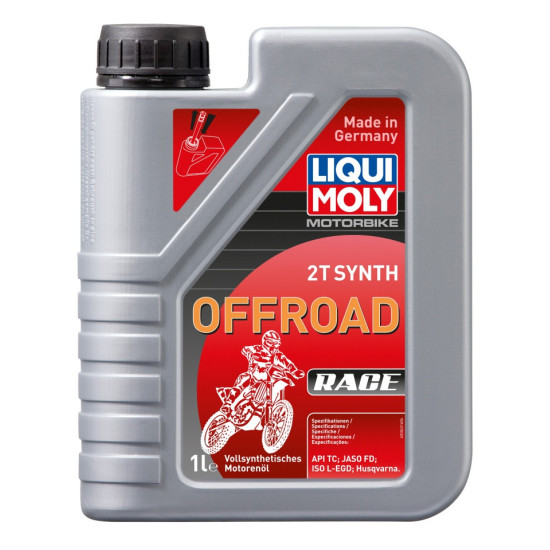 LIQUI MOLY MOTORBIKE 2T SYNTH OFFROAD RACE ENGINE OIL 1L (6)