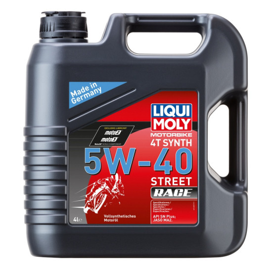 LIQUI MOLY MOTORBIKE 4T SYNTHETIC ENGINE OIL 5W40 RACE 4L (4)