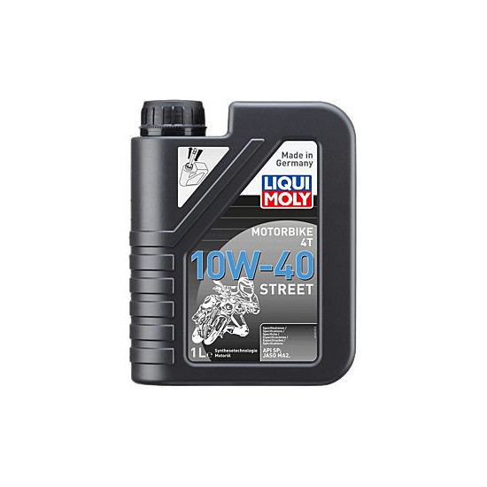 LIQUI MOLY MOTORBIKE 4T ENGINE OIL 10W40 STREET 1L (6)