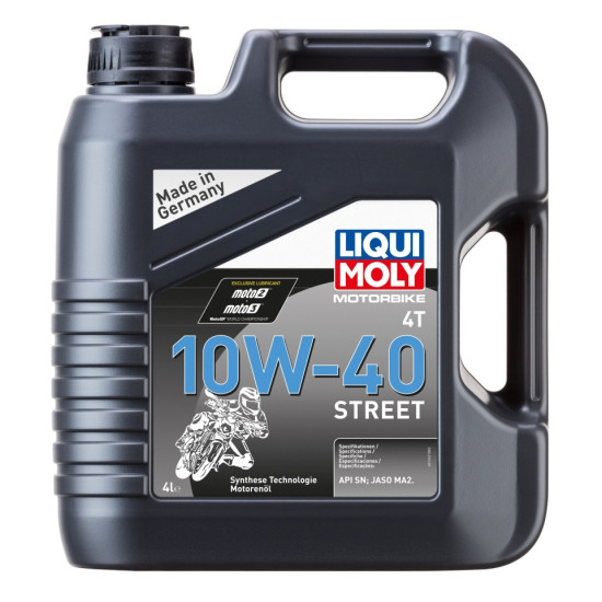 LIQUI MOLY MOTOCIKLŲ 4T VARIKLIO ALYVA 10W40 STREET 4L (4)