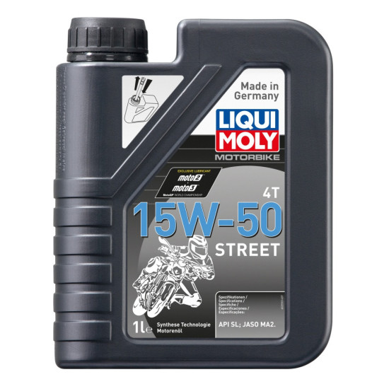 LIQUI MOLY MOTOCIKLŲ 4T VARIKLIO ALYVA 15W50 STREET 1L (6)
