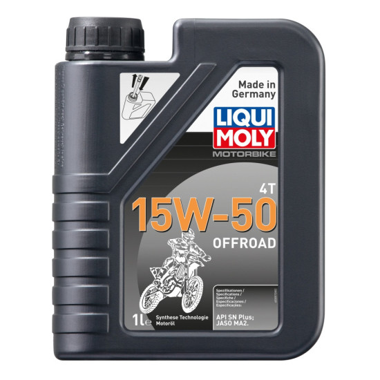 LIQUI MOLY MOTORBIKE 4T ENGINE OIL 15W50 OFFROAD 1L (6)
