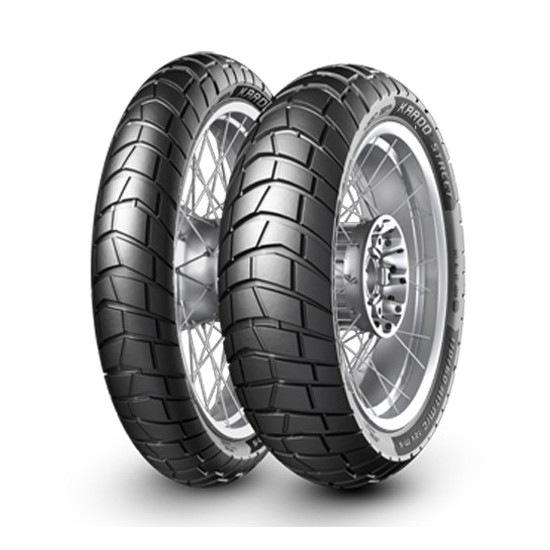 METZELER PADANGŲ KOMPLEKTAS (4096700 / 21) 120 / 70R19 KAROO STREET 60V TL M/C PRIEKINĖS DOT 2021 + (4096900 / 22) 150 /