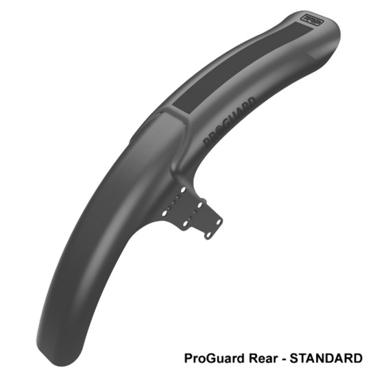 RAPID RACER PRODUCT RRP REAR BIKE FENDER PROGUARD REAR STANDARD BLACK (MOUNTED ON CLAMP CLIPS)