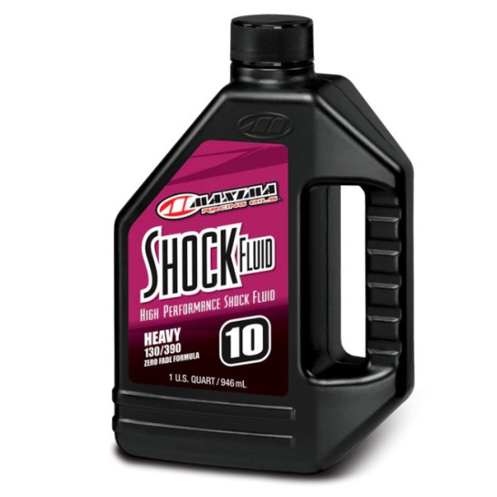 „MAXIMA RACING OIL“ CENTRAL SHOCK OIL lenktyninių amortizatorių skystis, stiprus 130 / 390, 10WT, 946 ml (1 litras) (12)