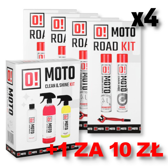 OMOTO 4+1 KIT FOR CLEANING AND LUBRICATION OF THE CHAIN ROAD O! CHAIN CARE AND PROTECTION 2+1 SET WITH BRUSH + OMOTO KIT