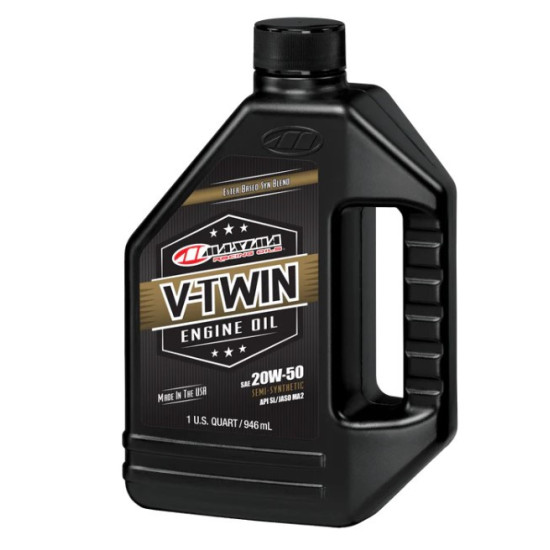 MAXIMA RACING OILS V-TWIN FULL SYNTHETIC MOTOR OIL 20W50 AKC (LITER / 12)