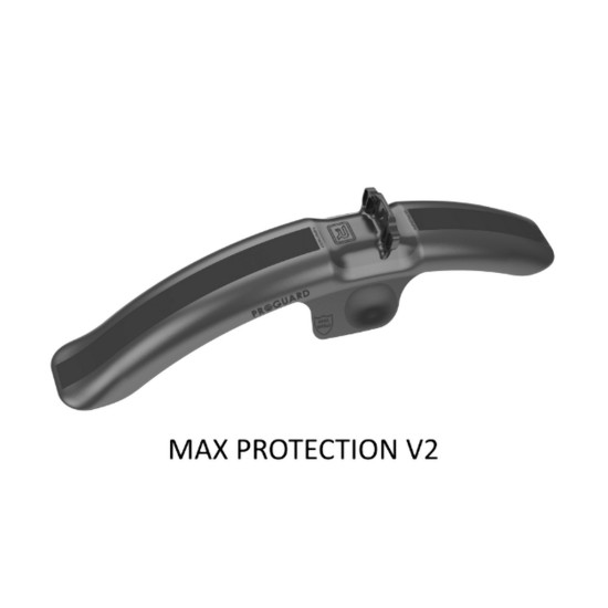 RAPID RACER PRODUCT RRP FRONT BIKE FENDER PROGUARD BOLT ON V2 FRONT MAX PROTECTION BLACK (MOUNTED ON THE SHOCK ABSORBER'