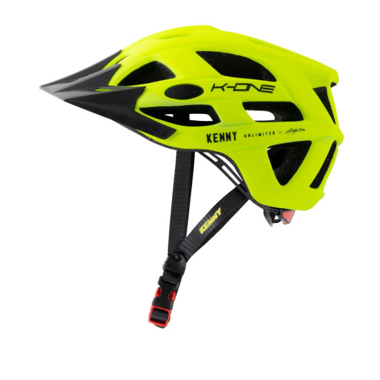 KENNY RACING MTB CYCLING HELMET MODEL K-ONE NEON YELLOW COLOR FLUO YELLOW / BLACK SIZE S / M