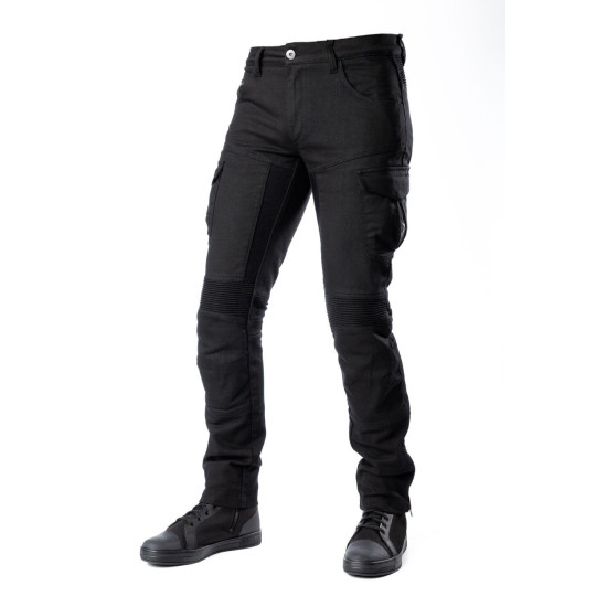 MODEKA PANTS MOTORCYCLE JEANS CITY NOMAD TROOPER COLOR BLACK SIZE L