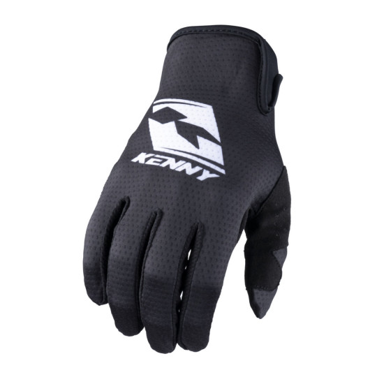KENNY RACING CROSS / ENDURO / MTB CYCLING GLOVES RACE BLACK MODEL COLOUR BLACK / WHITE SIZE XXXL