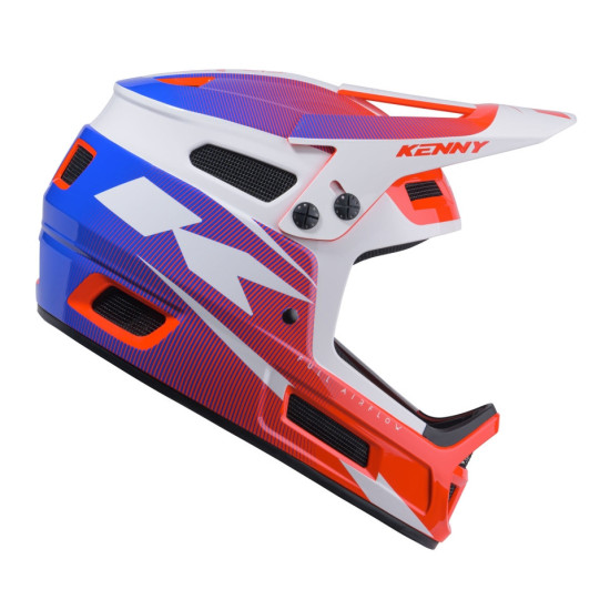 KENNY RACING ELITE GRAPHIC PATRIOT MTB CYCLING HELMET COLOR RED / BLUE / WHITE SIZE XL