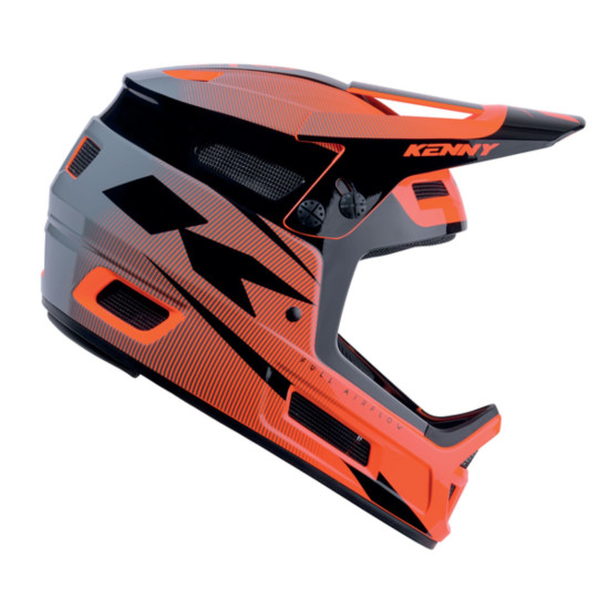 KENNY RACING ELITE ORANGE MTB CYCLING HELMET COLOR ORANGE / BLACK SIZE L