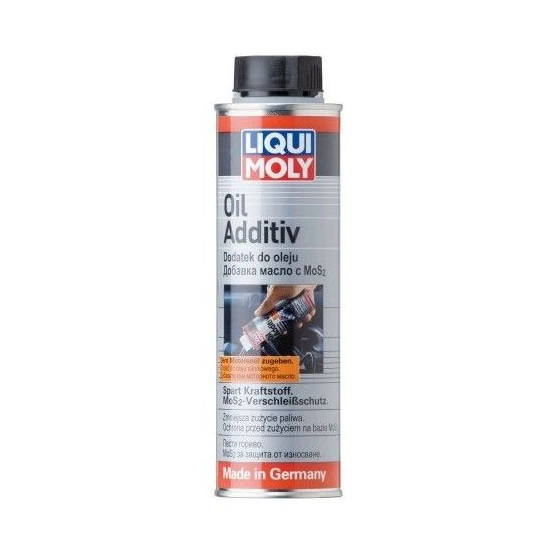 LIQUI MOLY OIL ADDITIVE WITH MOLYBDENUM SULPHIDE MoS2 0.3L (SOOTHERS ENGINE WORK AND REDUCES FUEL CONSUMPTION)