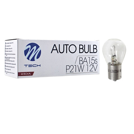 M-TECH P21W 1156 S25 12V 21W BA15S lemputė