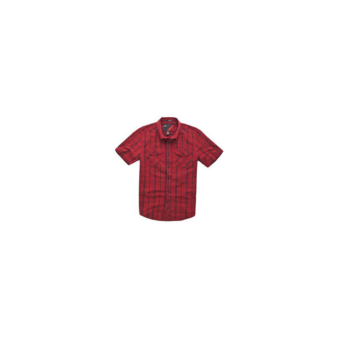 ALPINESTARS collared shirt S/S SHIRT color red size S