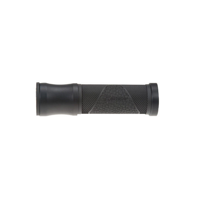 ARIETE ROAD GRIPS ALU-RUB LOCK-ON SYSTEM (125 MM) WITH HOLE, BLACK