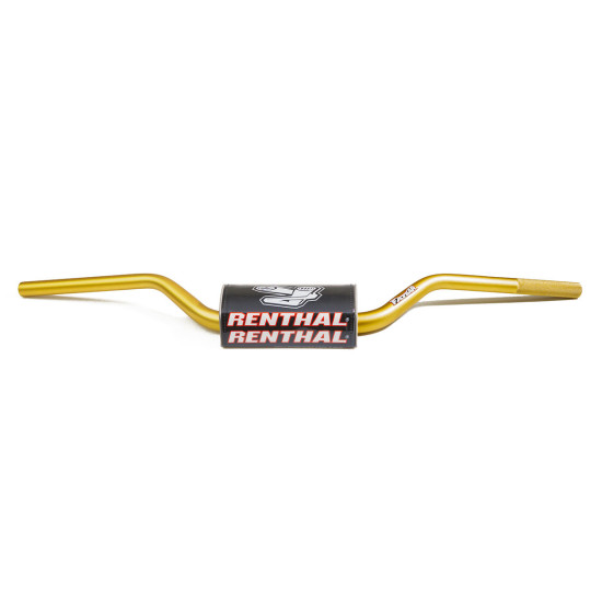 RENTHAL HANDLEBAR 1.1/8 INCH (28.6MM) MX FATBAR HANDLEBAR RC HIGH GOLD COLOR GOLD WITH SPONGE