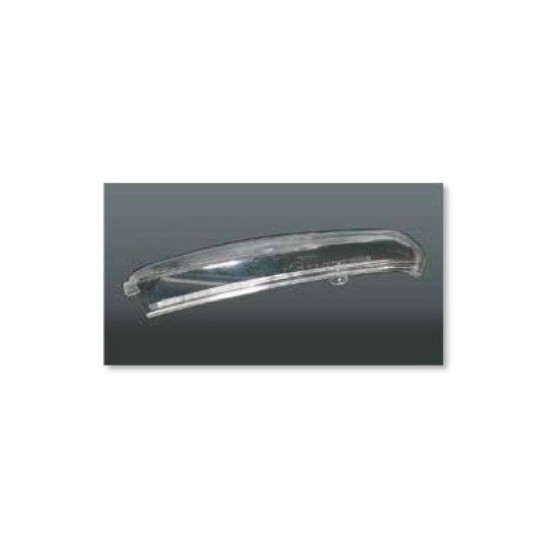FAR LEFT TURN SIGNAL GLASS FOR MIRROR, TRANSPARENT WHITE