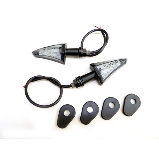 FAR SET OF VIPER APPROVED TURN SIGNAL LIGHTS (2 PCS) LED BLACK