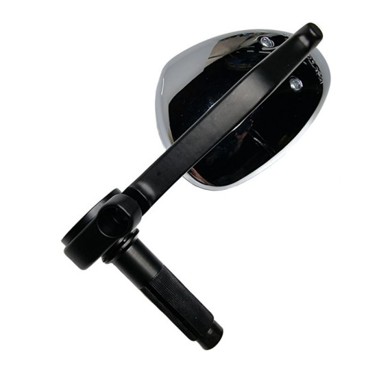 FAR HANDLEBAR END MIRROR RIGHT SILVER