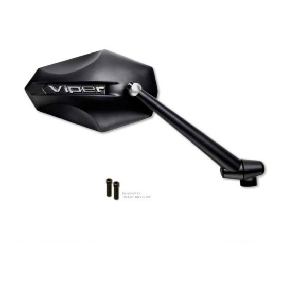 FAR MIRROR LEFT VIPER (ALUMINUM) BLACK