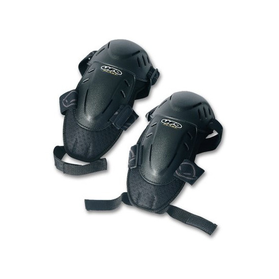 UFO ELBOW PADS WITH ADJUSTABLE STRAPS COLOUR BLACK UNIVERSAL SIZE