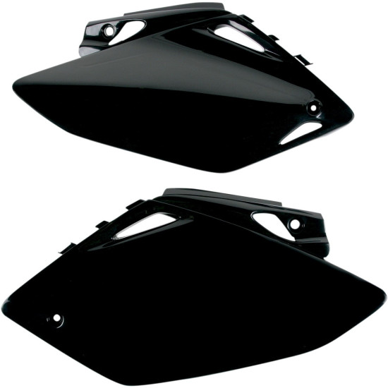 UFO REAR SIDE PANELS HONDA CRF 450R '07-'08 BLACK