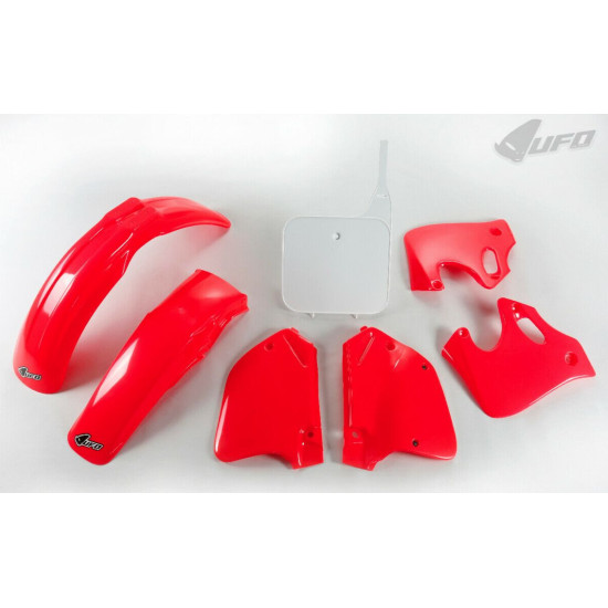 UFO PLASTIKINIS RINKINYS HONDA CR 125 '93-'94, CR 250 '92-'94 OEM SPALVA (RAUDONA/BALTA) (HO096E999)