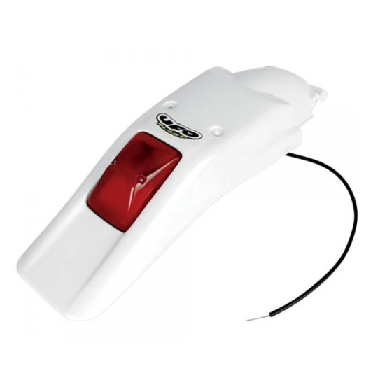 UFO REAR FENDER HONDA XR 250 / 400R '96-'26, WITH LAMP ORIGINAL DESIGN WHITE COLOR