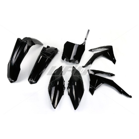UFO PLASTIKINIŲ DALIŲ RINKINYS HONDA CRF 450R '13-'16, CRF 250R '14-'17 JUODAS (HO116E001)