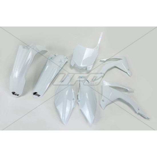 UFO PLASTIKINIŲ DALIŲ RINKINYS HONDA CRF 450R '13-'16, CRF 250R '14-'17, BALTOS SPALVOS (HO116E041)