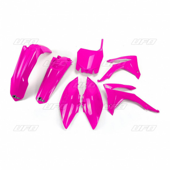 UFO PLASTIKINIS RINKINYS HONDA CRF 450R '13-'16, CRF 250R '14-'17, SPALVA FLUO ROŽINĖ (HO116P)