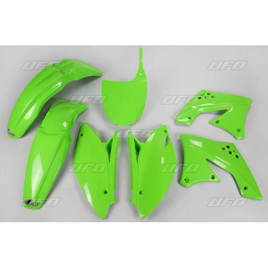 UFO PLASTIKINIŲ DALIŲ RINKINYS KAWASAKI KXF 250 '09-'12 ŽALIA SPALVA (KA212E026)