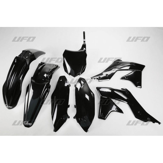 UFO PLASTIKINIŲ DALIŲ RINKINYS KAWASAKI KXF 250 '13-'16, JUODAS (KA219E001)