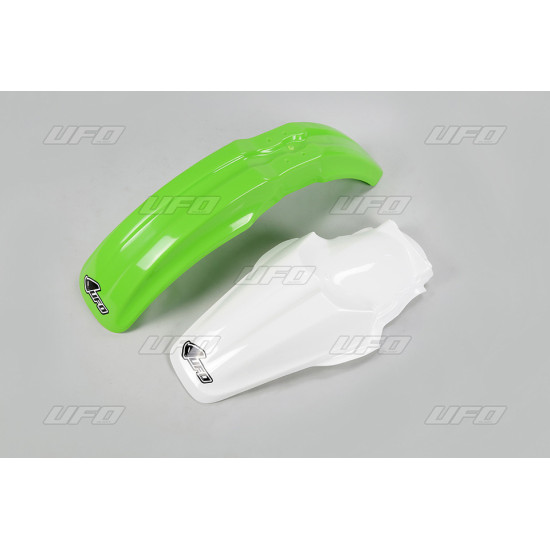 UFO SPARNAI KOMPLEKTAS KAWASAKI KX 85 '13 (KA02757026, KA03715047) ŽALIA / BALTA