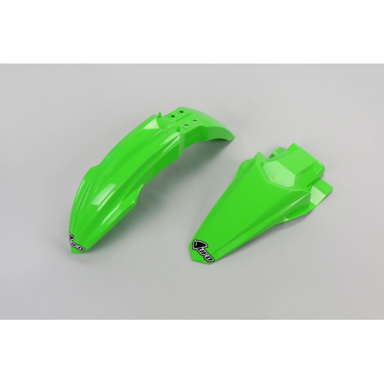 UFO SPARNAI KOMPLEKTAS KAWASAKI KX 85 '14-'17 (KA04726026, KA04727026) ŽALIAS (OEM 2017)
