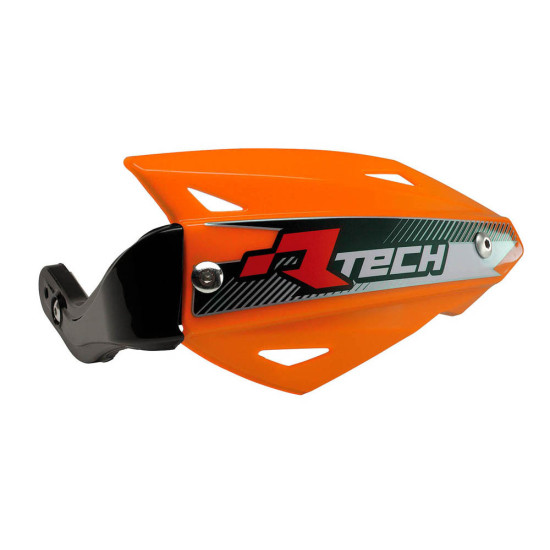 RACETECH (RTECH) HAND GUARDS (HANDBAR) VERTIGO ATV ORANGE (WITH 3 TYPES OF HANDLEBAR MOUNTS)