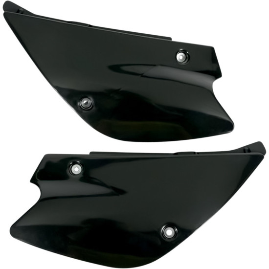 UFO GALINĖS ŠONINĖS DANGTELIO PANELĖS KAWASAKI KX 80 '98-'00, KX 85 '01-'12 JUODOS