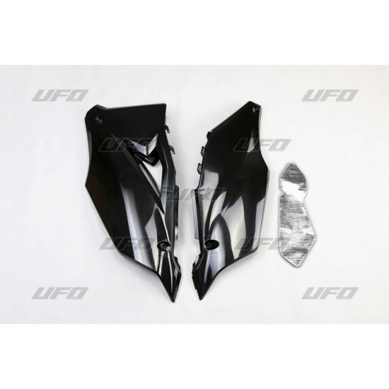 UFO REAR SIDE PANELS KAWASAKI KXF 450 '19-'23, KXF 250 '21-'24 BLACK