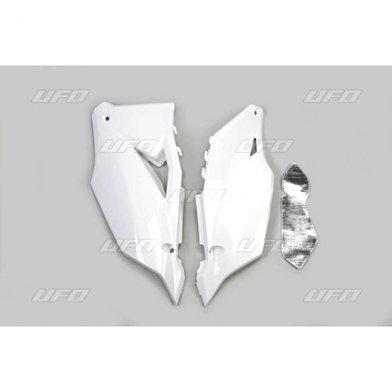 UFO REAR SIDE PANELS KAWASAKI KXF 450 '19-'23, KXF 250 '21-'24 WHITE