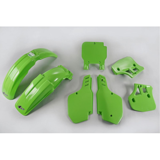 UFO PLASTIC SET KAWASAKI KX 250 '89, KX 500 '89-'92 COLOR GREEN (KA189E026)