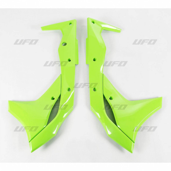 UFO RADIATOR GUARDS KAWASAKI KXF 250 '17-'20 COLOR GREEN