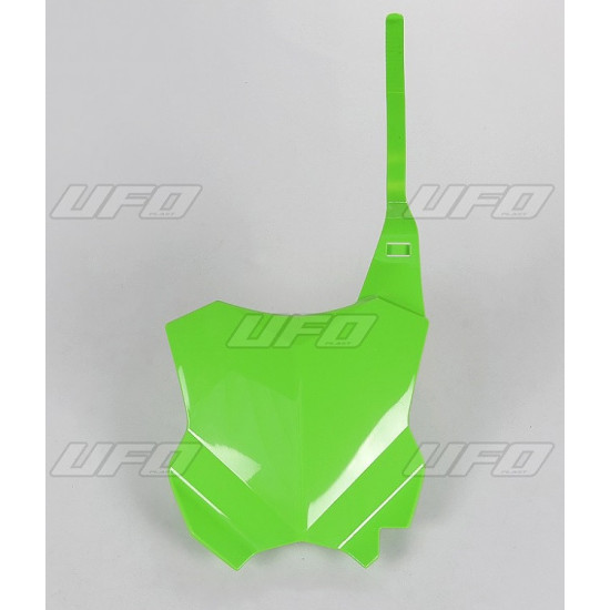 UFO VALSTYBINIS NUMERIO ŽENKLAS KAWASAKI KXF 250 '17-'26, KXF 450 '16-'26 ŽALIAS - PAKEISTAS KA04738K026