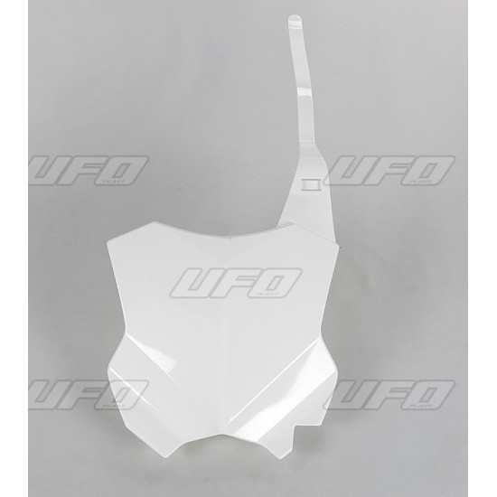 UFO NUMBER PLATE KAWASAKI KXF 250 '17-'26, KXF 450 '16-'26 WHITE - REPLACED BY KA04738K047