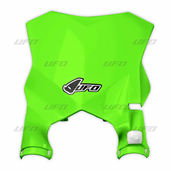 UFO VALSTYBINIS NUMERIO ŽENKLAS KAWASAKI KXF 250 '17-'26, KXF 450 '16-'25, SPALVA FLUJO ŽALIA (STADINAS SU AMORTIZATORIŲ