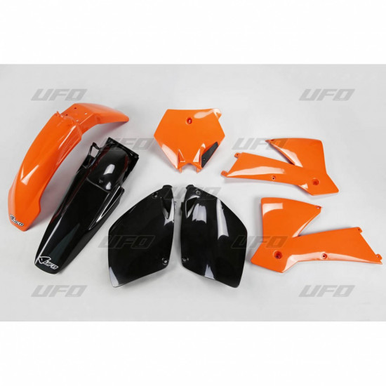 UFO KTM SX / SXF '03 PLASTIC SET OEM COLOR (ORANGE / BLACK) (KT501BE999)
