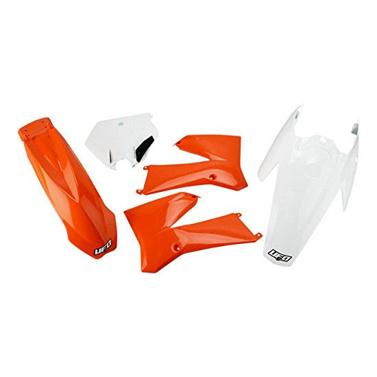 UFO PLASTIKINIŲ DALIŲ RINKINYS KTM SX 85 '06-'12 OEM SPALVOS '11-'12 (ORANŽINĖ/BALTA) (KT508E999)