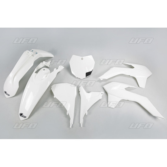 UFO PLASTIKINIS RINKINYS KTM SX / SXF '13-'15, SX 250 '16, BALTA SPALVA (KT515E047)